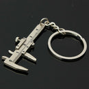 Useful Mini Vernier Caliper Tool Pendant Slider Slides Keyring Key Chain 10 J7F9