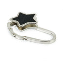 Table Stars Foldable Wallet Hanger Handbag Hook Pocket Holder (black) O8C7