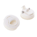 2pcs Nylon Marine Boat Hatch Latches Turning Lock Lift Handle White