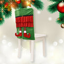 Christmas Fairy Legs Chair Covers Stool Cover Festival New Year Decor (B)