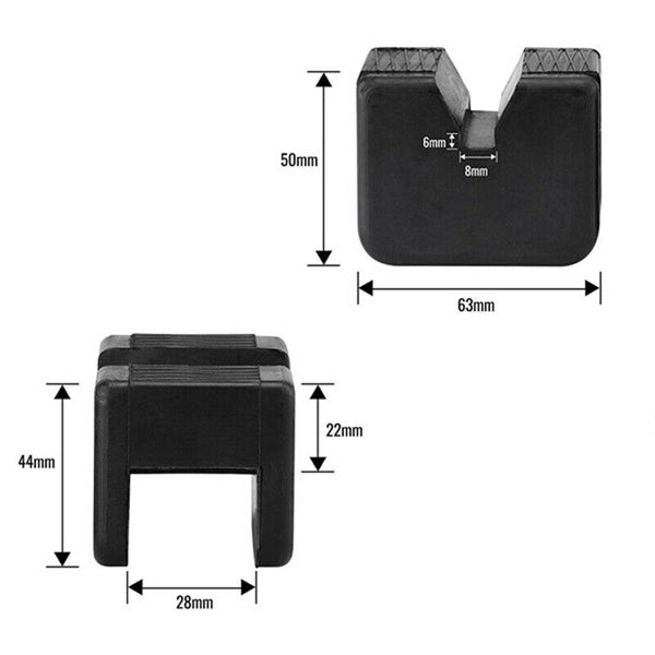6 Pack Jack Pad Adapter For Jack Stand 2-3 Ton Universal Rubber Slotted Fra K5G5