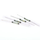 10pcs/lot Reed Switch 2.5X14mm magnetic switch GLASS Green 3 pin Reed Switch LJ
