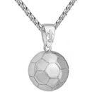 Football Pendant Necklace Men Alloy + Stainless Steel Chain Soccer Ball Hip