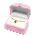 Handbag-Shape Ring Gift Box Jewelry Storage Case Velvet Pink