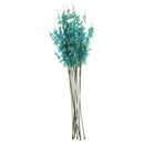 10pcs Artificial Butterfly Orchid Real Touch Flowers Xmas Room Decor Blue