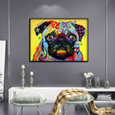 5D DIY Diamond Painting Kits Animal Full Round Drill Picture (B2514 Dog)