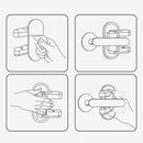 2pcs Childproof Door Lever Locks Toddler Life Saver with Self Adhesive Backing