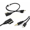 For Audi MMI AMI MDI Music Interface Cable Charger Connector 3.5MM AUX Adap