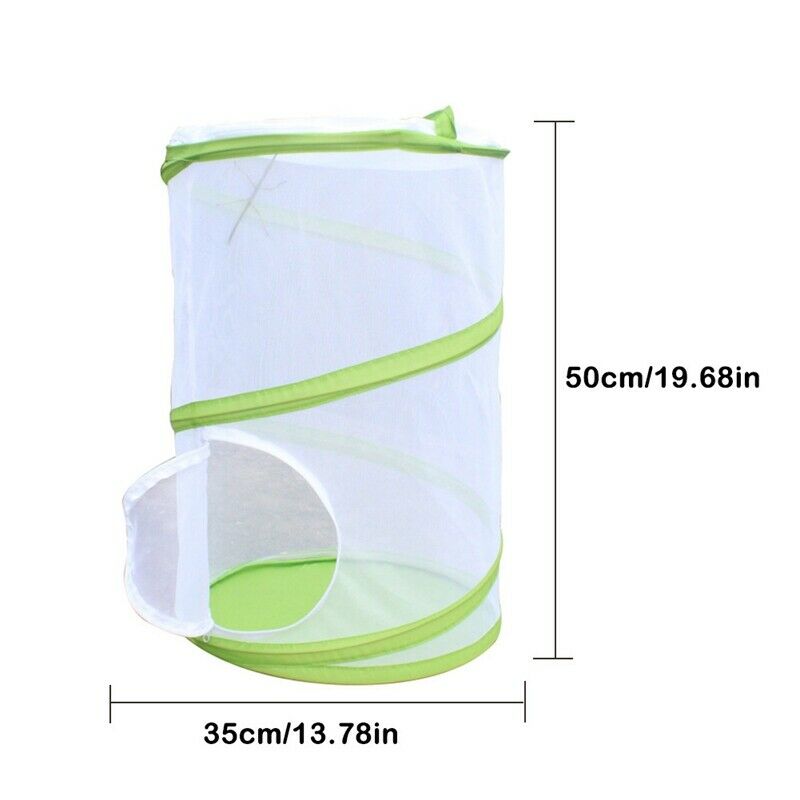 2X(Large Butterfly Cage Insects And Habitat Cage Pvc Pet Mosquito Net Plant
