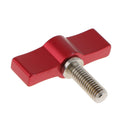 Aluminum T Type M6 Rotating Knob Handle Adjustable Thumb Lever Screw (Red,