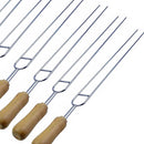 Useful U Shape Wooden Handle Stainless Steel BBQ Tool Set BBQ Roast Barbecu