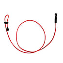 2 Pieces 120cm Kayak Paddle Leash Safety Fishing Rod Holder Blue+Red Safety