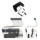 10Pieces Portable Mono Earphone with Mic Length Single Earbud for Sony PS4