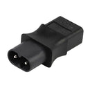 IEC320 Male C8 To Female C9  Power Extension Adapter 6A  250V
