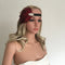 Woman Elastic Feather Headband 20s  Party Rhinestone Hair Accessories