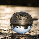 Clear Glass Crystal Ball Healing Sphere Photography Props Lensball Decor Gi Z2S4