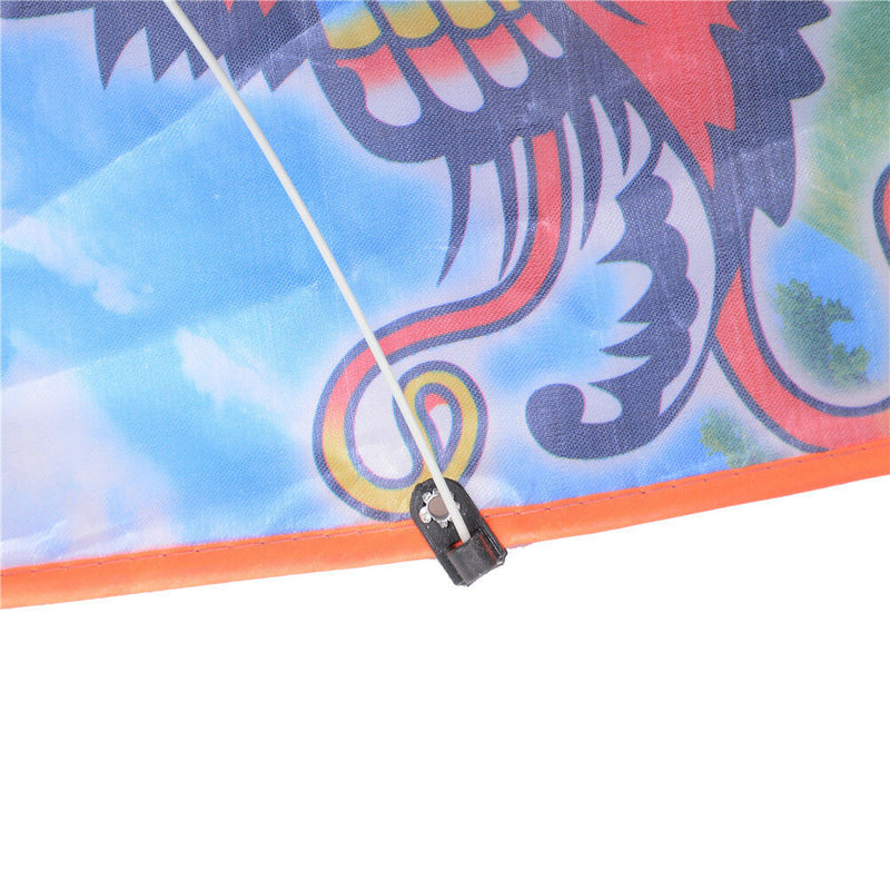 1PC 80cm Butterfly Printed Long Tail Kite Children Outdoor Garden Fun Toys  L Gw