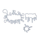 3pcs/set Blood Drop DIY Stencil Embossing Scrapbook Craft Metal Cutting Die