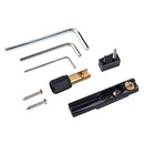 Set of Fixed Guitar Bridge, Tailpiece Nut Bridge 5 Strings Headless + Key +