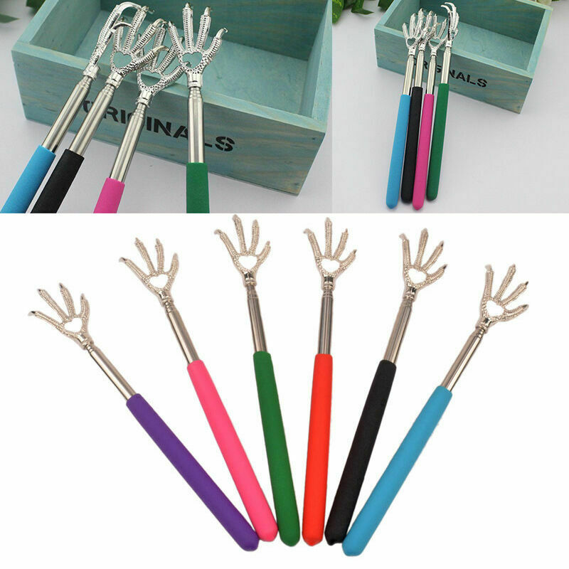 Handy Eagle Claw Telescopic Extendable Stainless Steel BackScratcher V3Y4