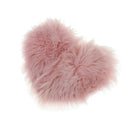Heart Shaped Love Area Rug Fluffy Shaggy Carpet Mat for Bedroom Pink 30x40cm
