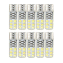 10pcs T10 W5W 24SMD 3014 LED Silica Strobe Flash Tail Lights Brake Stop