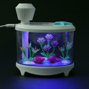 460ml Air Humidifier USB Spray LED Night Light Fish Tank Decor(White)