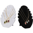 Necklace Jewelry Pendant Chain Display Holder Stand Velvet Easel Organizer
