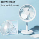 Solove 5W Usb Desktop Table Fan 3 Modes Wind Speed Cooling Oscillating Fan
