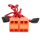 Outdoor Camping Hiking Rescue Emergency Survival Safety Whistle Orange Hot 2Pcs