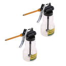 2pcs Car High Pressure Transparent Machine Oil Pot Can Kettle Bottle Vessel