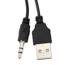 USB 2.0 to Mini A Male 3.5mm Jack Plug Audio Data Cable 45cm 2 Pcs