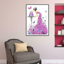5D DIY Full Drill Diamond Painting Pink Girl Cross Stitch Embroidery Kits