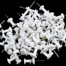 Plastic Head Push Pins Color White Pack of 100 J5I2