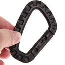 5 Pcs Outdoor Plastic Carabiner D-Ring Key Chain Clip Hook