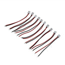 10 x 2 "Single end 2 pin male JST - XH 1.25 - 2 P connection connector cabl