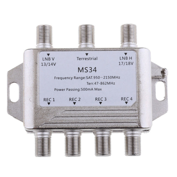 Satellite Switch Max 4 Output Multi Video Path Multi Switch MS34 High Quality
