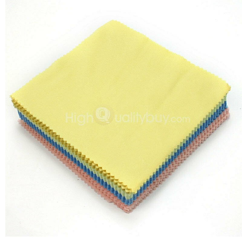 100X Microfiber Phone Screen Camera Lens Glasses Square Cleaner Cleaning Clothes