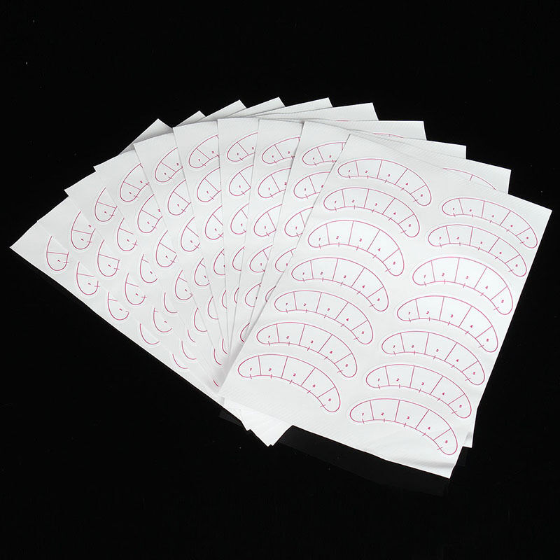 70 Pairs False Eyelash Practice Card Eye Stickers for Eyebrows Painting Novice 7