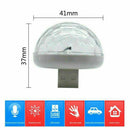 USB LED Car Atmosphere Lamp Interior Ceiling Ambient Colorful Light Projector