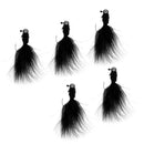 Fly Fishing Flies Assortment Hooks for Bass Salmon Trout Fly Fishing Black