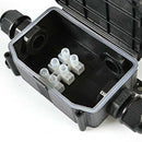 2Pcs Weatherproof IP66 Outdoor/External Junction Box 3-cable Connector Can