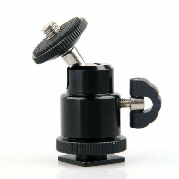1/4 '' Smart Head Bracket Hot Contact Slide  For Camera Tripod Black
