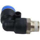 9.5 mm external thread up to 6 mm push-in connection Pneumatic angle connec I2E8
