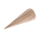 15pcs Natural Wood Cone Shape Ring Holder Display DIY Crafts Rack 3 Size