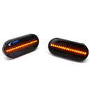Car Side Turn Signal Dynamic L + R Smoked LED Side Marker Light for V-W T5