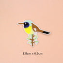 8pcs Assorted Iron On Birds Embroidered Motif Appliques Decor Patches DIY