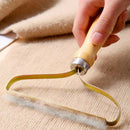 Pack Of 2 Double-Sided Wood Handle Lint Remover Furniture Lint Roller