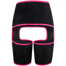 Womens 3-in-1 Thigh Shaper Underbust Girdle Belt Exercise Body Shaper Pink - M