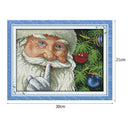 Cheerful Christmas Cross Stitch Needlework 14CT Stamped Embroidery (R308)